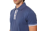 Polo in cotone colore blu