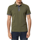 Polo in cotone colore verde militare