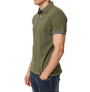 Polo in cotone colore verde militare