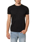 T-Shirt manica corta in filo di Scozia nero