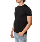 T-Shirt manica corta in filo di Scozia nero