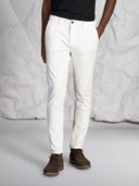 Pantaloni chino uomo in velluto a coste