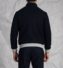 Giubbotto corto stile casual con bottoni a scomparsa