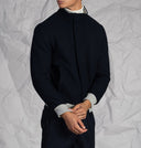 Giubbotto corto stile casual con bottoni a scomparsa