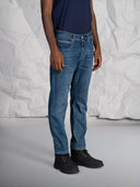 Jeans 5 tasche in cotone denim pesante