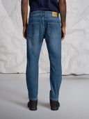 Jeans 5 tasche in cotone denim pesante