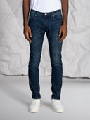 Jeans 5 tasche in cotone denim pesante