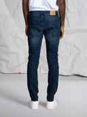 Jeans 5 tasche in cotone denim pesante