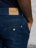 Jeans 5 tasche in cotone denim pesante