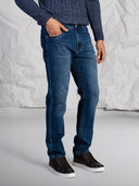 Jeans 5 tasche in cotone denim pesante