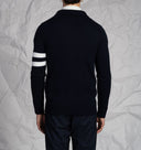 Cardigan uomo scollo a V con bottoni in misto lana