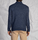 Maglia uomo a collo alto in misto lana