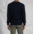 Maglia uomo girocollo a coste in misto lana