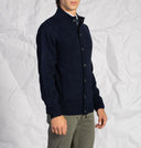 Cardigan uomo con bottoni e zip in misto lana