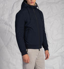 Giubbotto uomo in tessuto tecnico con cappuccio