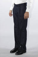 Pantalone classico sartoriale uomo Alexander drop 4 in flanella di lana con pinces