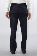 Pantalone classico sartoriale uomo Alexander drop 4 in flanella di lana con pinces