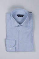 Camicia uomo Venturini sartoriale in cotone fil a fil - regular fit