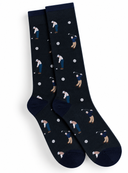 Calzini uomo in cotone con fantasia sportiva