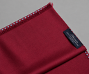 Sciarpa uomo in pura lana e seta bordeaux con fantasia geometrica