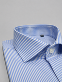 Camicia uomo Bagariny sartoriale in cotone stretch bastoncino - slim fit