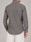 Camicia uomo in puro lino collo francese tinta unita – slim fit