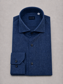 Camicia uomo Bagariny collo francese in lino e cotone – regular fit