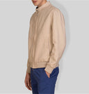 Giacca uomo in lino e cotone collo coreano