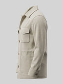 Giacca Sahariana Uomo in Cotone Tecnico Stretch - regular fit