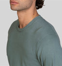 Maglia uomo girocollo in cotone con lavorazione textured