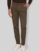 Pantalone chino uomo in gabardine di cotone