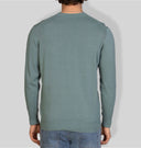 Maglia uomo girocollo in cotone con lavorazione textured