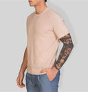 Maglia uomo mezza manica in cotone con lavorazione textured