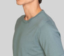 T-shirt uomo in cotone rasato a maglia