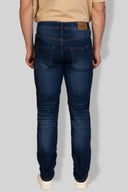 Jeans uomo 5 tasche in denim leggero scuro