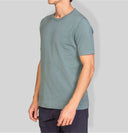T-shirt uomo in cotone rasato a maglia