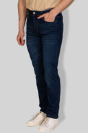 Jeans uomo 5 tasche in denim leggero scuro