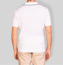 Polo uomo in cotone a costine con profili a contrasto
