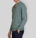 Maglia uomo con collo polo in cotone leggero