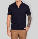 Camicia in maglia uomo in cotone con bottoni