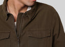 Overshirt uomo in cotone con zip e tasche – regular fit