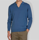 Maglia uomo con collo polo in cotone leggero