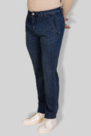 Jeans uomo 5 tasche in denim leggero scuro