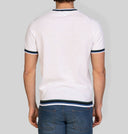 T-shirt uomo in maglia di cotone con dettagli a contrasto