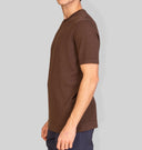 T-shirt uomo in cotone rasato a maglia