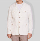 Giacca sahariana uomo lino e cotone