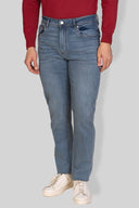 Jeans uomo 5 tasche in denim leggero chiaro