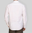 Camicia uomo in puro lino collo francese tinta unita – slim fit