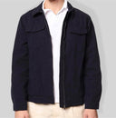 Overshirt uomo in cotone con zip e tasche – regular fit