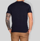 T-shirt uomo in cotone rasato a maglia